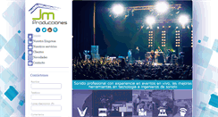 Desktop Screenshot of jm-producciones.com